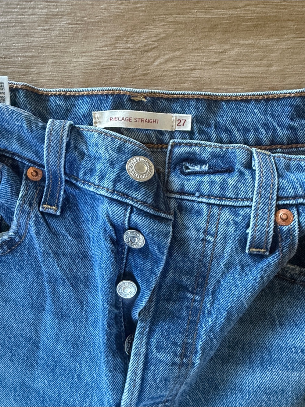 Levi’s Women’s Ribcage Straight Denim Jeans size 27 - Picture 3 of 4